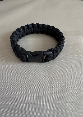 Paracord Siyah Gotik Erkek Bileklik - Görsel 3