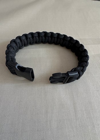 Paracord Siyah Gotik Erkek Bileklik - Görsel 2