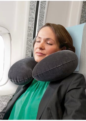 INTEX Siyah Gri Boyun Destek Yastığı - Görsel 3