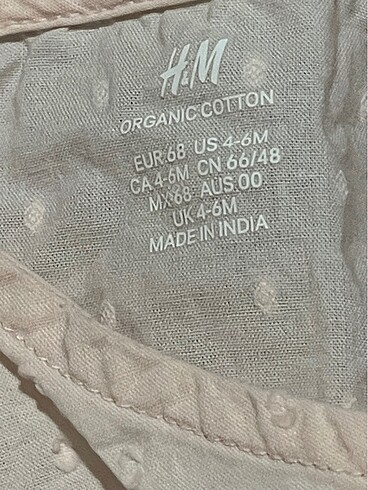 6 Ay Beden pembe Renk H&M anvelop üst alt takım