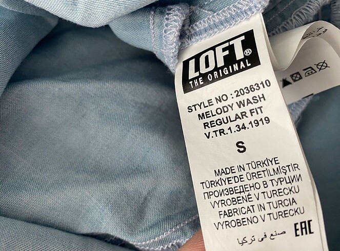 s Beden mavi Renk LOFT cepli tiril tiril denim elbise