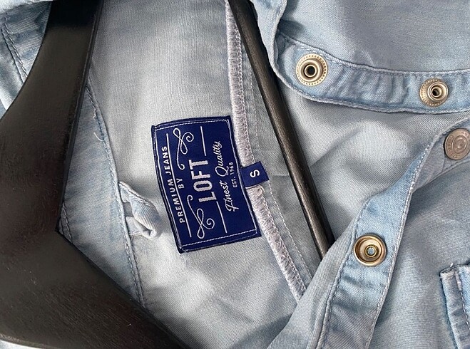 s Beden LOFT cepli tiril tiril denim elbise