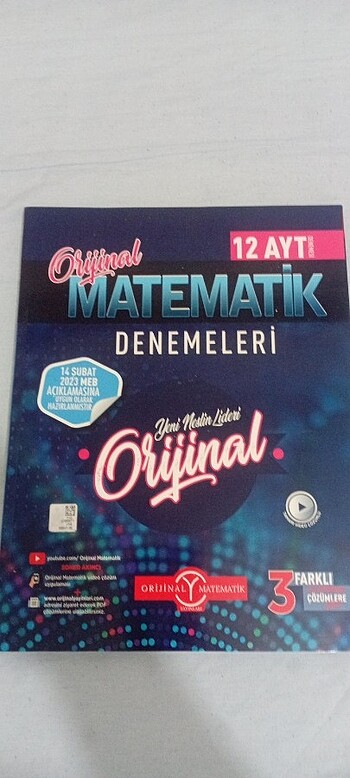Orijinal yayınları matematik denemesi 12li