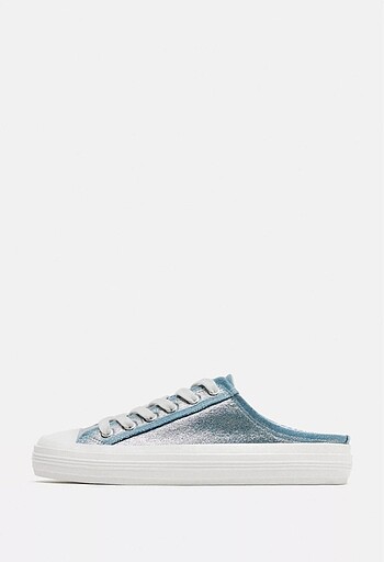 zara simli kot görünümlü terlik sneaker