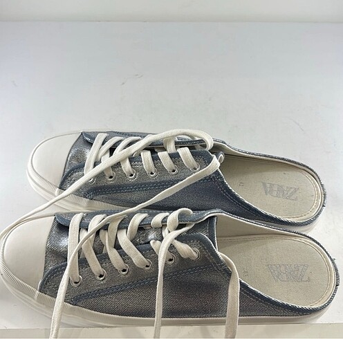 41 Beden zara simli kot görünümlü terlik sneaker