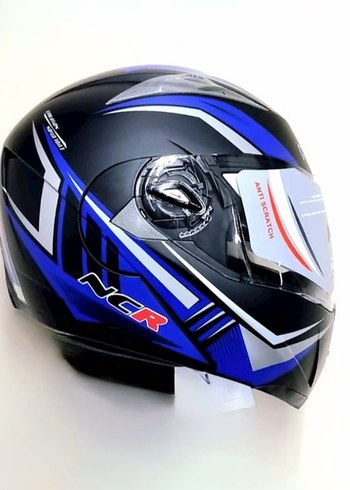 KULLANILMAMIŞ SIFIR ÇENE AÇILIR MOTOSİKLET KASKI - Görsel 2