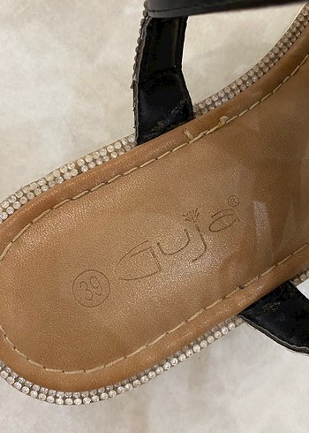 Diğer Kahverengi Yılan Desenli Dolgu Topuklu Sandalet
