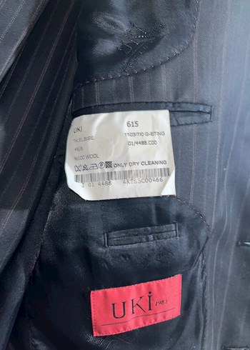 Erkek Gri Çizgili Regular Fit Takım Elbise - Görsel 2