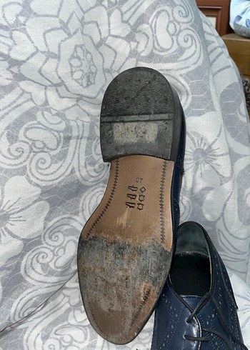 Mavi Deri Erkek Klasik Ayakkabı - Görsel 3