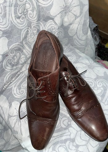 Klasik Vintage Erkek Deri Ayakkabı - Görsel 2