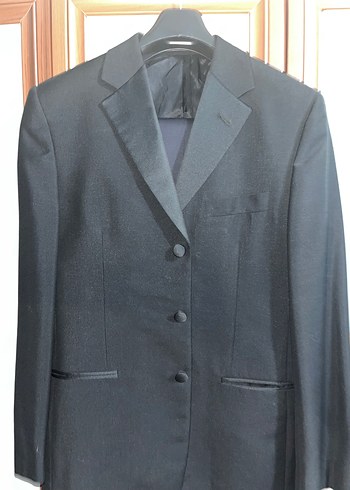 Altınyıldız Düz Siyah smokin Erkek Ofis Takım Elbise - Görsel 3