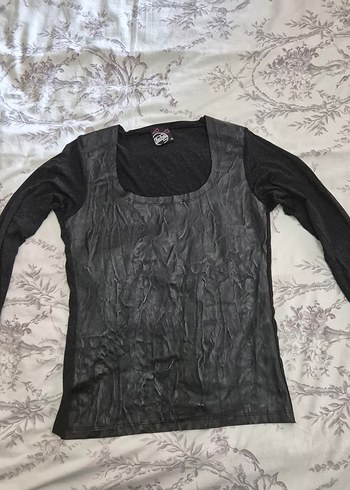 Siyah Uzun Kollu Gotik Bluz