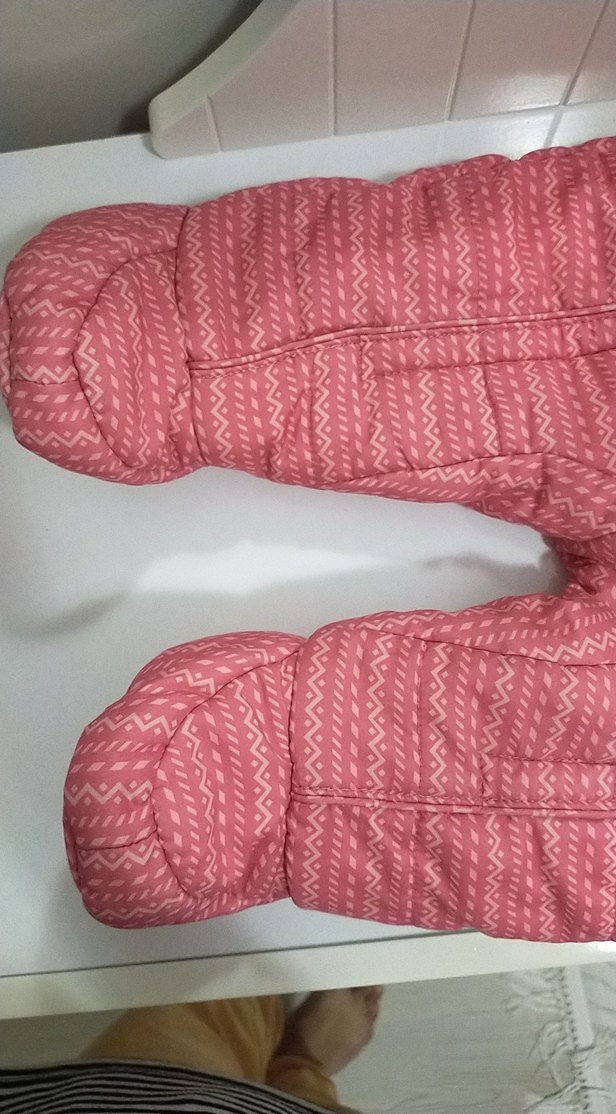 Nakışlı Pembe Kız Bebek Tulum - Görsel 5