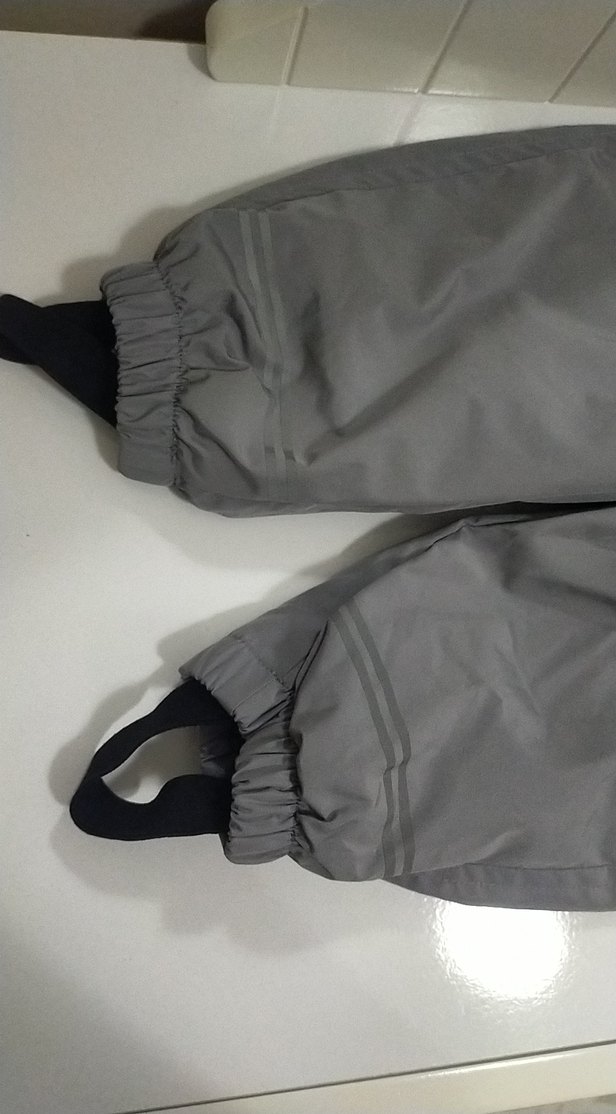 Erkek veya kı Çocuk Gri Streetwear Kadife kışlık kar Tulum - Görsel 2