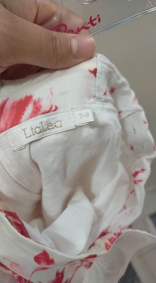 Kız Çocuk kırmızı Desenli Fırfırlı Etek - Görsel 5