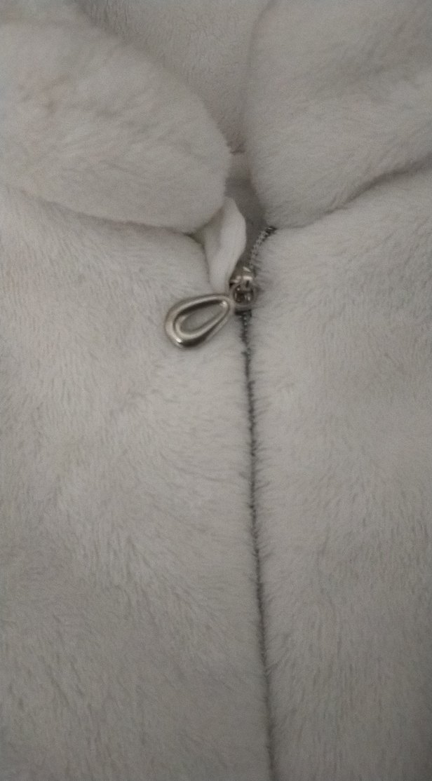 kız Bebek Beyaz Kürk Detaylı Mont - Görsel 5