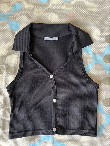 Polo yaka crop