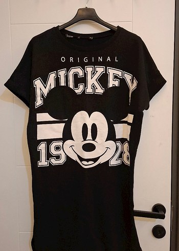 Siyah Mickey Baskılı Hamile Tişörtü - Görsel 2
