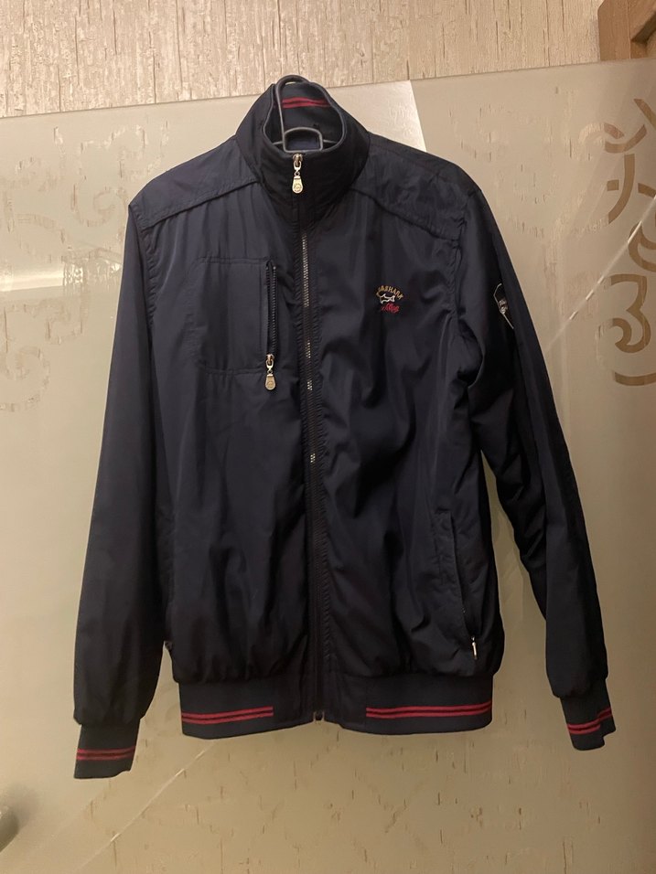 Gri Nakışlı Fermuarlı Erkek Ceket - Görsel 2