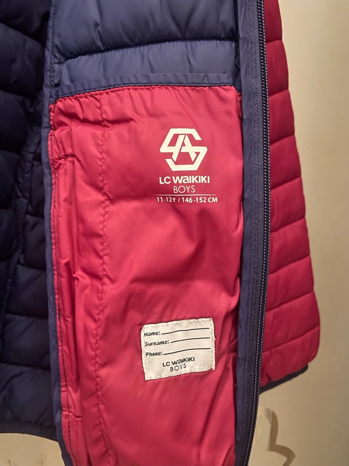 Bordo Fermuarlı   Mont - Görsel 3