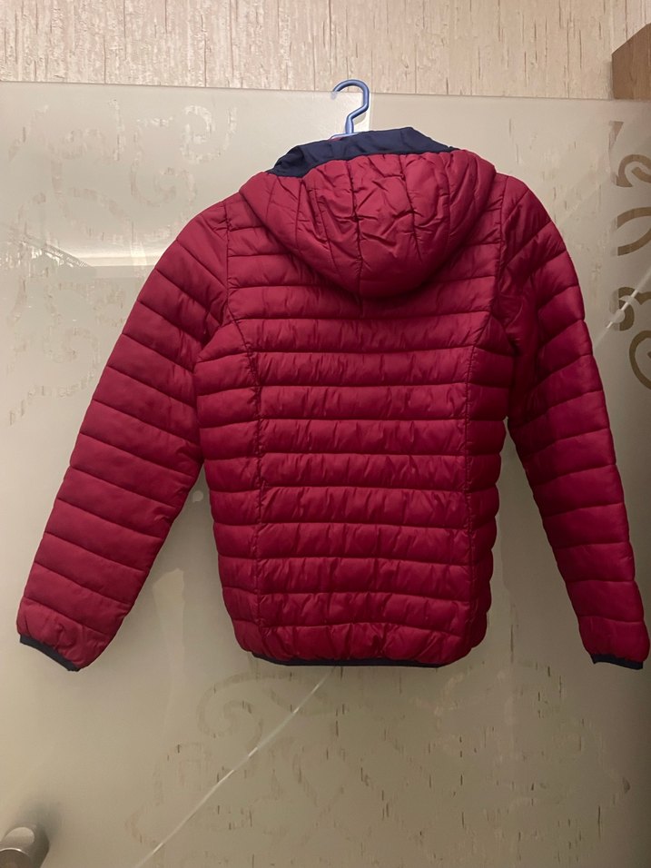 Bordo Fermuarlı   Mont - Görsel 2