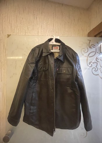 Levi's Siyah Deri Düğmeli Erkek Ceket - Görsel 2