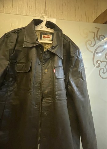 Levi's Siyah Deri Düğmeli Erkek Ceket - Görsel 3
