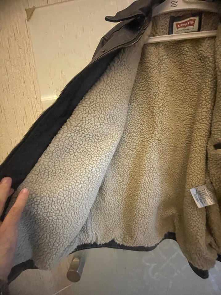 Levi's Siyah Deri Düğmeli Erkek Ceket - Görsel 4