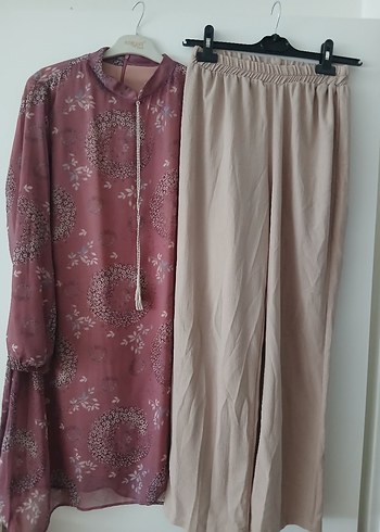 Kadın Bohem Tarz Uzun Kollu Bej Tunik - Görsel 3