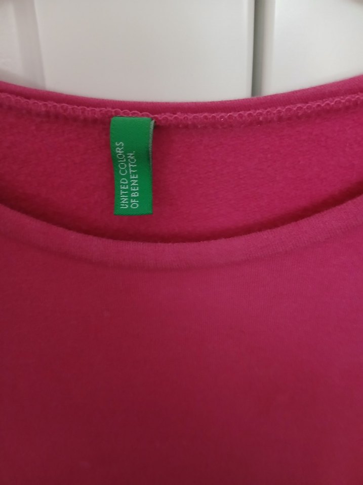 Pembe Uzun Kollu Kız Çocuk Elbise - Görsel 3