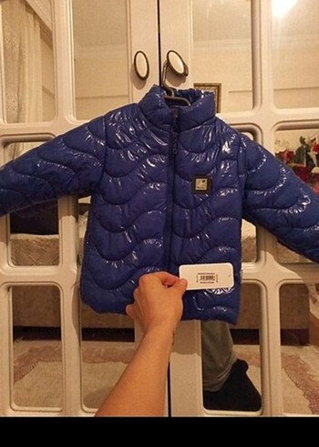 Düğmeli Lacivert Erkek Çocuk Mont 24_36ay - Görsel 2