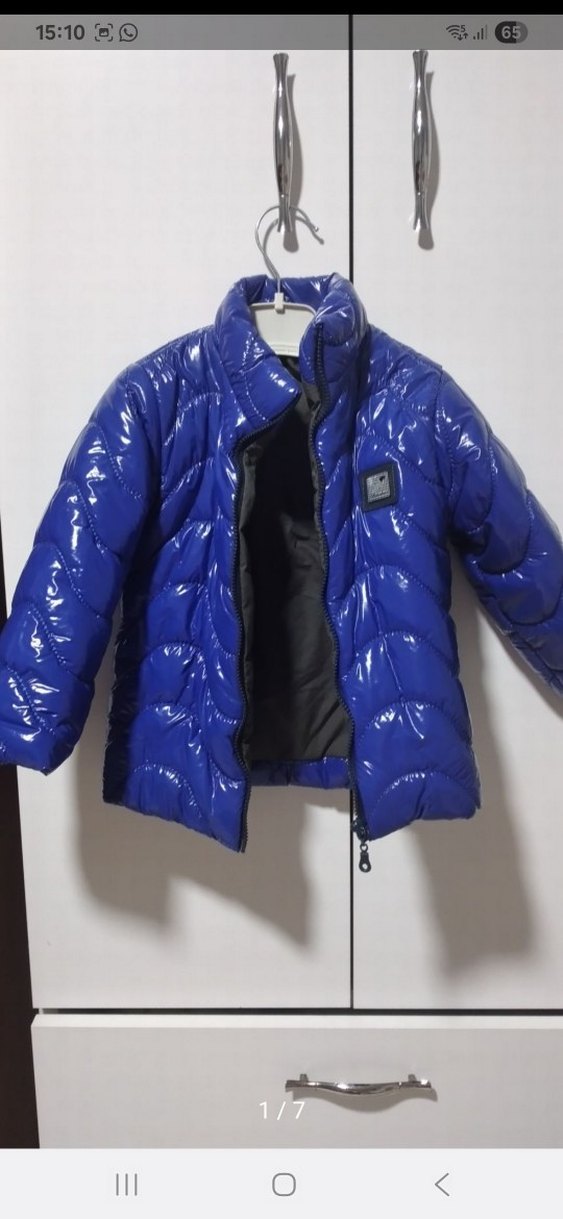 Düğmeli Lacivert Erkek Çocuk Mont 24_36ay - Görsel 3