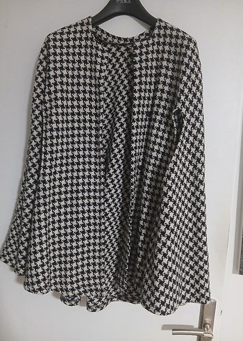 yarasa kol kareli yelek - Görsel 5