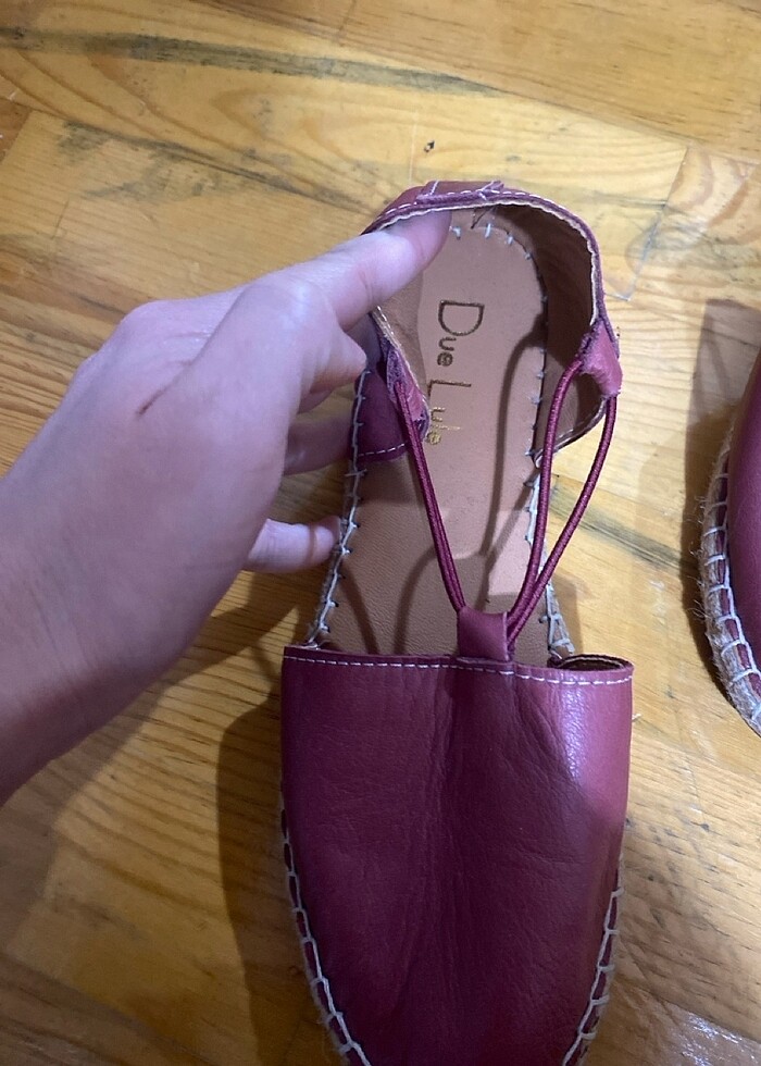 Deri espadril - Görsel 2