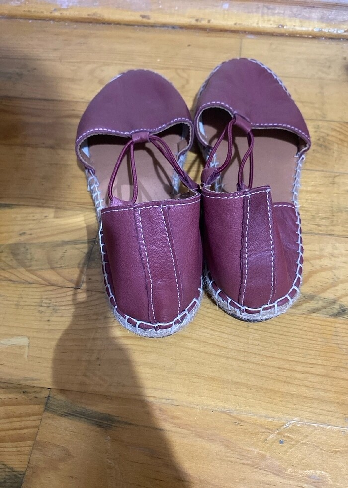 Deri espadril - Görsel 3