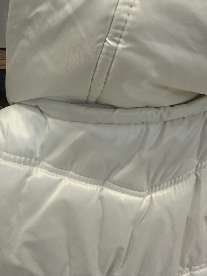 Beyaz Kürklü Kadın Şişme Yelek - Görsel 5