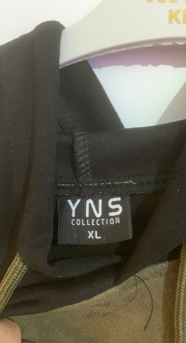 Erkek-kadın Haki Süet Kapüşonlu Sweatshirt - Görsel 2