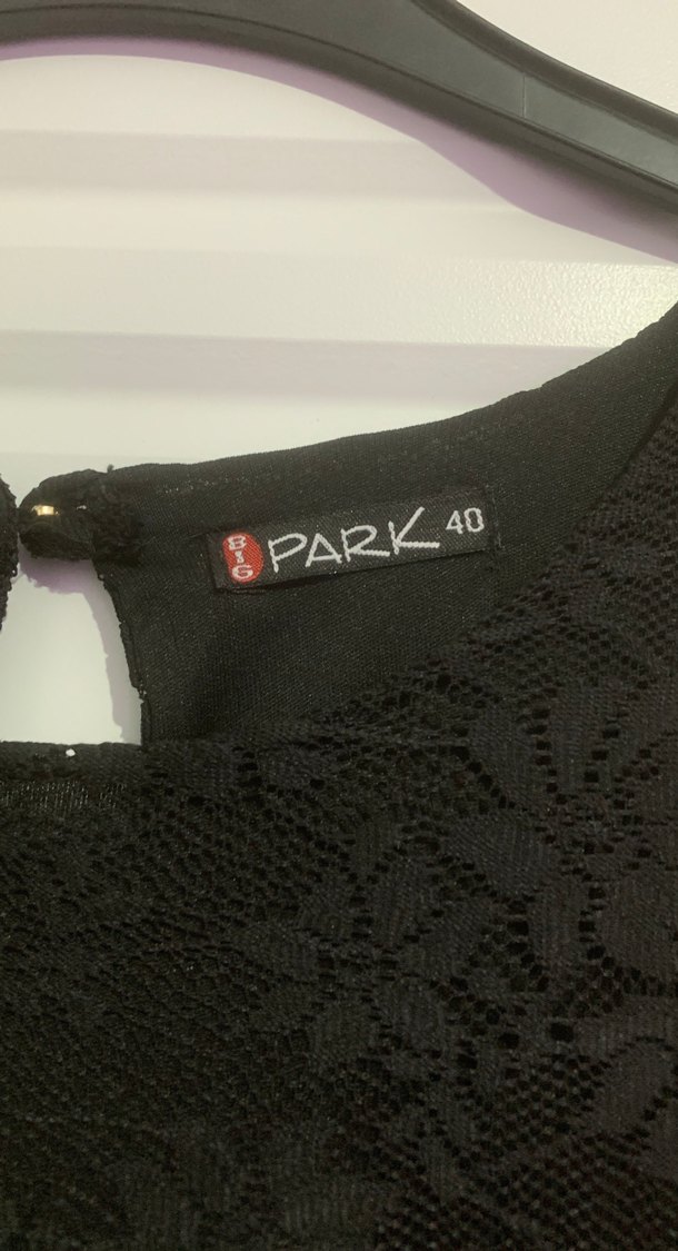 Dantelli Siyah Midi Goth Abiye Elbise - Görsel 2