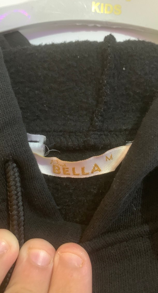 Siyah Kapüşonlu Oversize Sweatshirt - Görsel 2