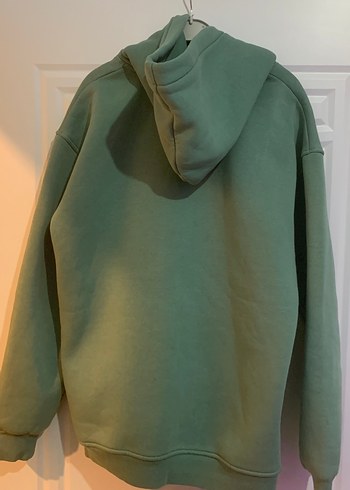 Yeşil Oversize Sweatshirt Baskılı - Görsel 2