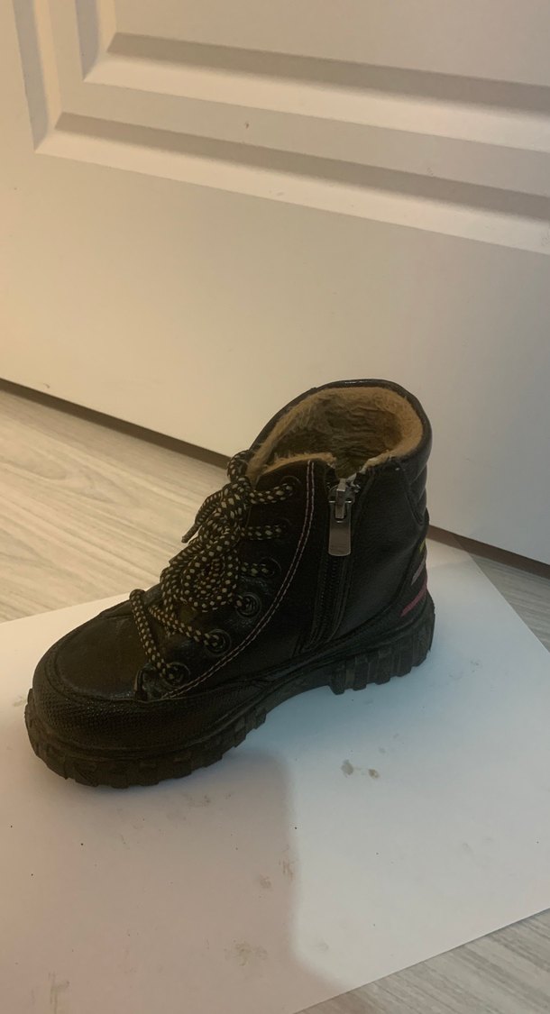 Kızlar için Kahverengi Nakışlı Kürklü Goth Botlar - Görsel 3