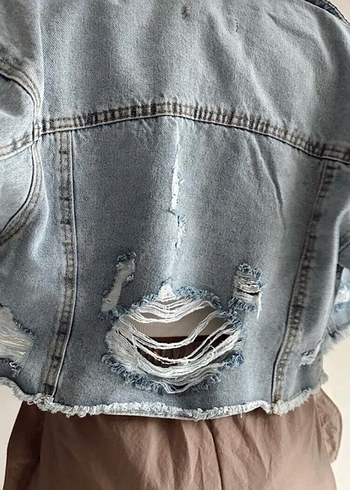 Kadın kot Ceket - Görsel 2