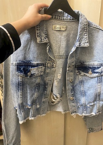 Kadın kot Ceket - Görsel 3