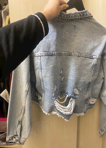 Kadın kot Ceket - Görsel 5