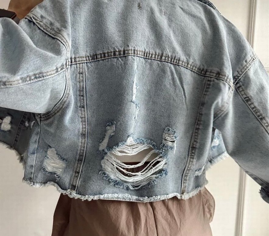 Kadın kot Ceket - Görsel 2