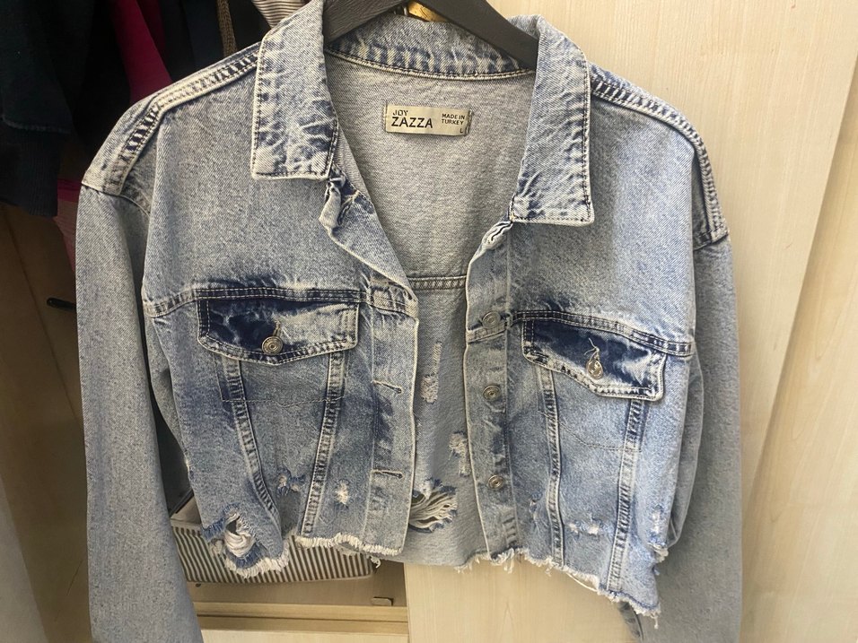 Kadın kot Ceket - Görsel 4