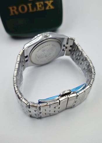 Rolex Siyah Kadranlı Modern Klasik Erkek Saati - Görsel 6