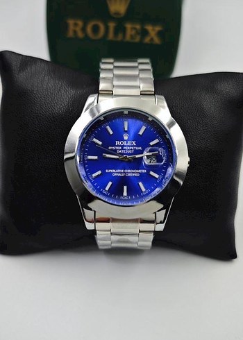 Rolex Erkek Klasik Mavi Kol Saati - Görsel 2