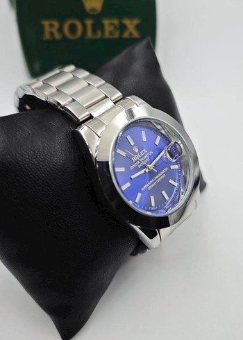 Rolex Erkek Klasik Mavi Kol Saati - Görsel 3