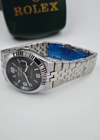 Rolex Klasik Yeşil Erkek Saati - Görsel 5